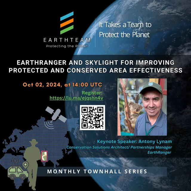 Poster: EarthRanger and Skylight for improving protected and conserved area effectiveness